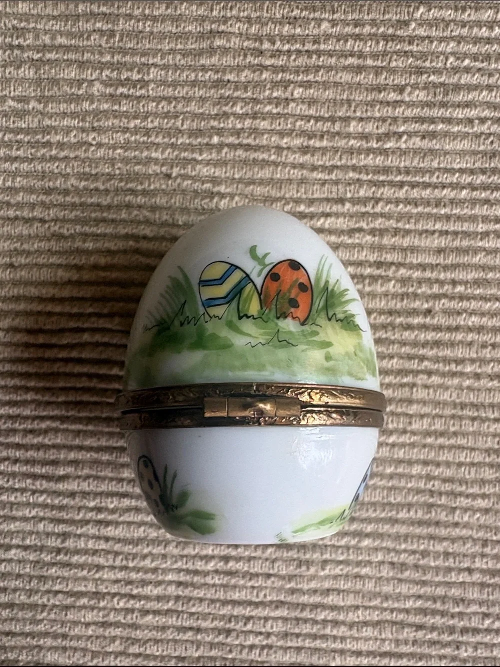 Limoges Vintage Easter Egg Trinket Box
